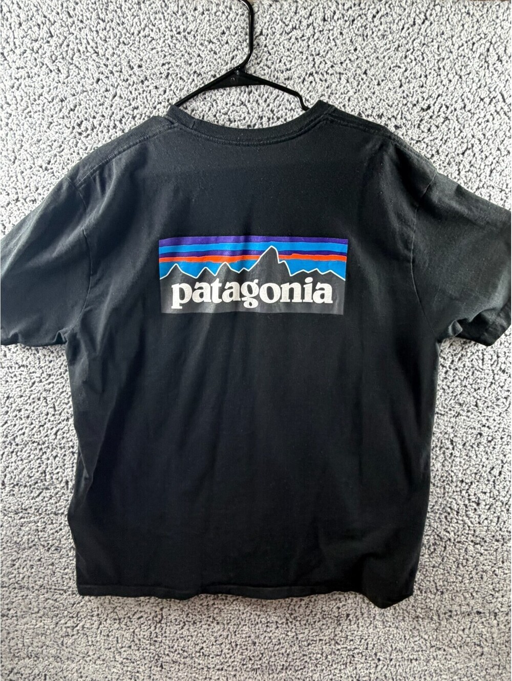 Patagonia Fitz Roy Logo T-Shirt Men's XXL Black Responsibili-Tee Organic Recycle